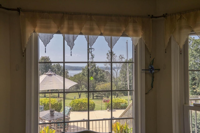 room details with a water view