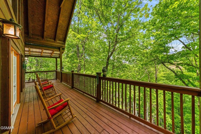 3216 Emerald Springs Loop, Sevierville, TN 37862 - view of wooden terrace
