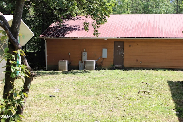 4845 Hooper Hwy, Cosby, TN 37722 - view of front facade with a front lawn and a metal roof