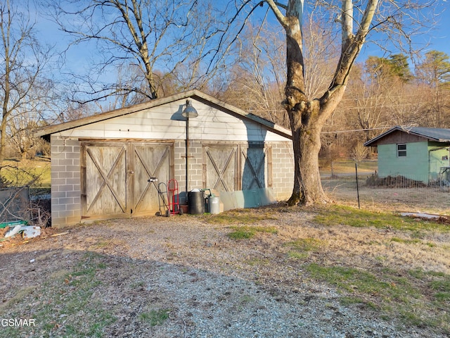 view of outbuilding