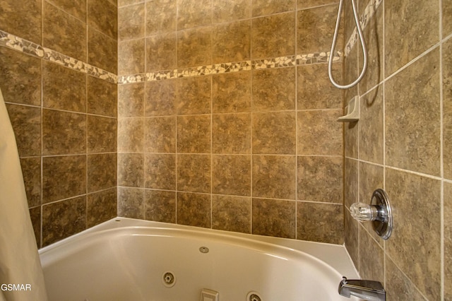 bathroom featuring a combined bath / shower with jetted tub