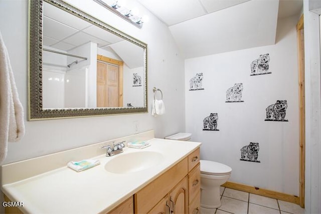 3637 Marshall Ln, Sevierville, TN 37862 - full bathroom with vanity, tile patterned floors, and a shower