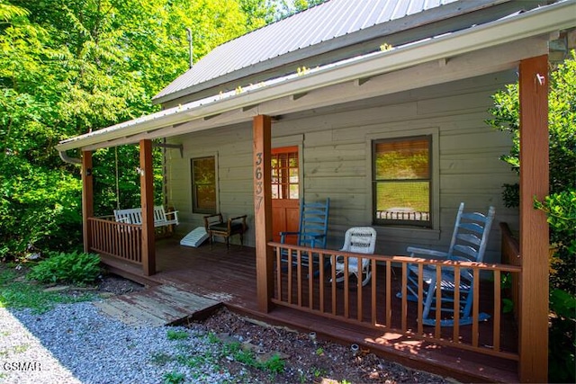 3637 Marshall Ln, Sevierville, TN 37862 - view of wooden porch