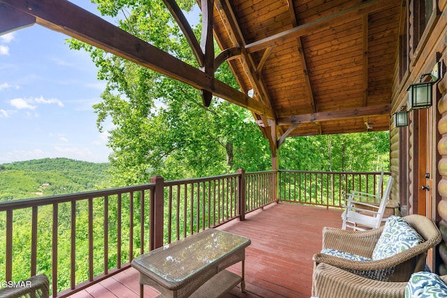 2494 Black Bear Ridge Way, Sevierville, TN 37862 - view of wooden deck