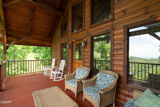 2494 Black Bear Ridge Way, Sevierville, TN 37862 - view of wooden deck