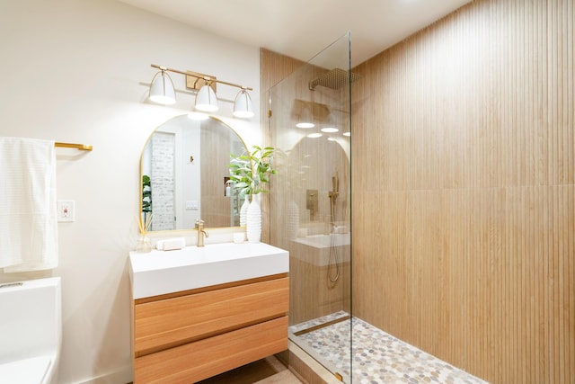 1008 Glades Rd, Gatlinburg, TN 37738 - full bath with vanity and walk in shower