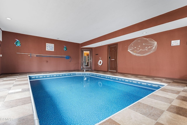 view of indoor pool