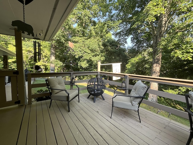 view of deck