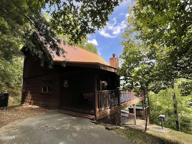 910 Laurel Lick Rd, Pigeon Forge, TN 37863 - view of property exterior featuring a chimney