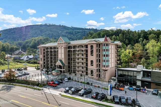 view of property featuring a mountain view