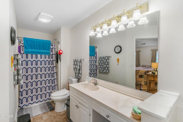1218 Ernest Mcmahan Rd, Sevierville, TN 37862 - full bath featuring vanity, curtained shower, and connected bathroom