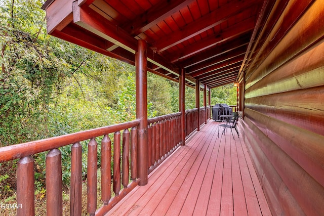 view of wooden terrace