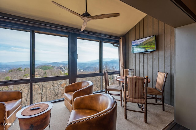 1050 Ski View Dr Unit 306, Gatlinburg, TN 37738 - sunroom / solarium with healthy amount of natural light and vaulted ceiling