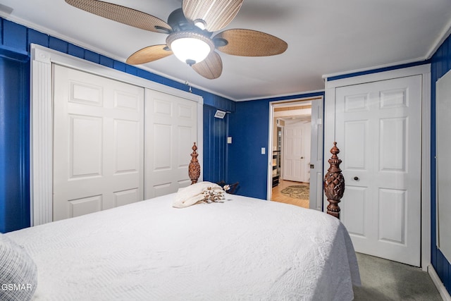 204 Hill St, Gatlinburg, TN 37738 - bedroom featuring a closet and a ceiling fan