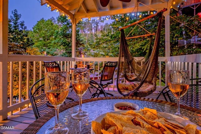 204 Hill St, Gatlinburg, TN 37738 - wooden deck with a gazebo