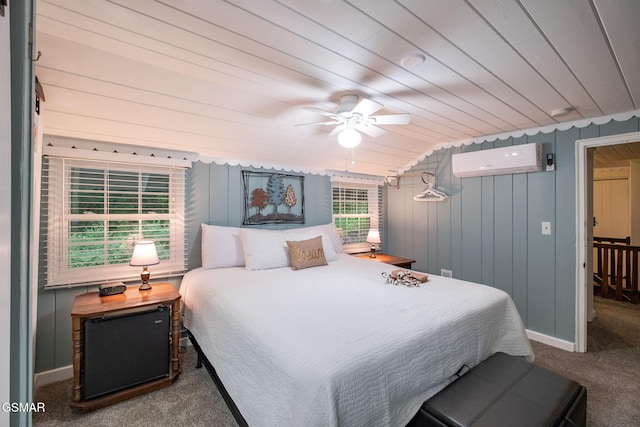 204 Hill St, Gatlinburg, TN 37738 - carpeted bedroom with a wall mounted air conditioner