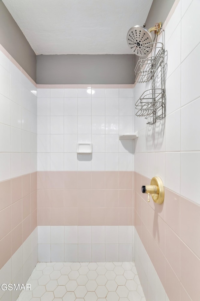 full bath with a tile shower