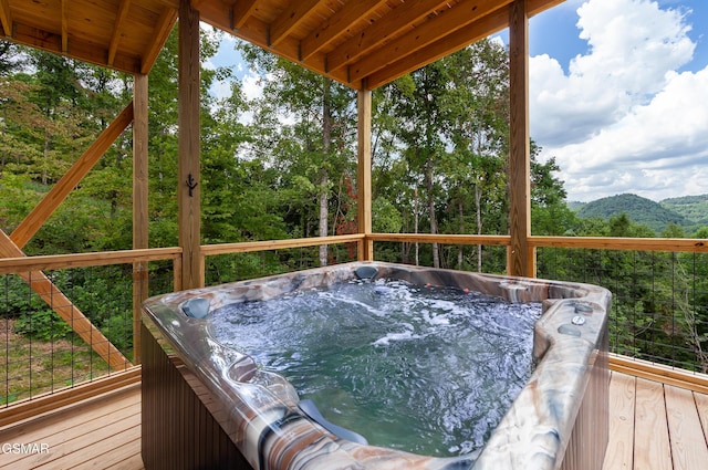 2741 Red Sky Dr, Sevierville, TN 37862 - deck featuring a hot tub