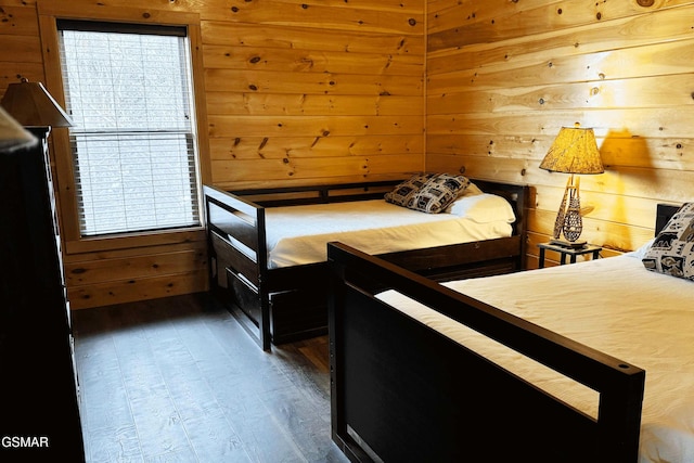 1854 Billard Way, Sevierville, TN 37876 - bedroom with multiple windows, wood finished floors, and wooden walls