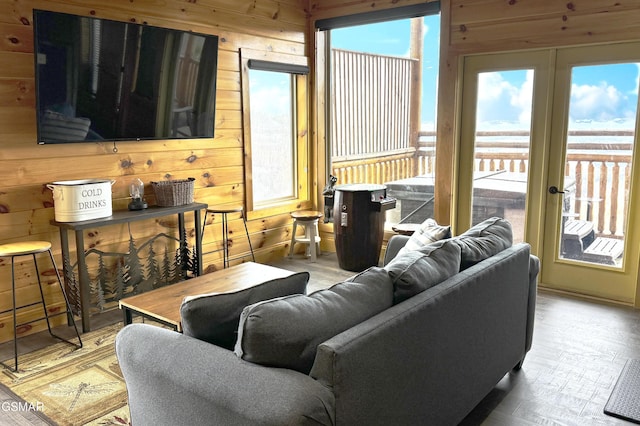 1854 Billard Way, Sevierville, TN 37876 - living area with wooden walls