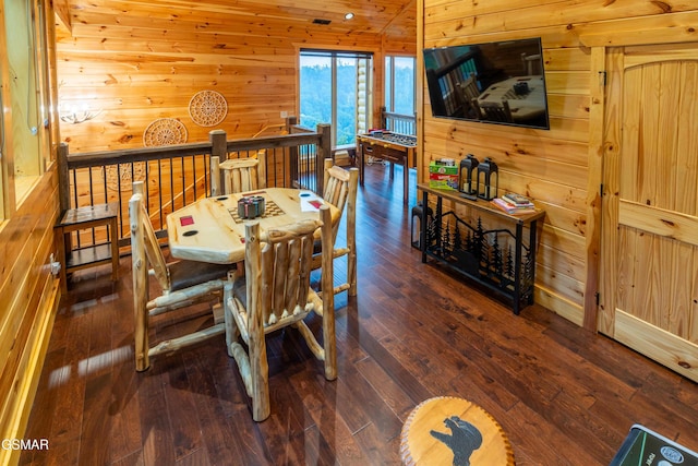1854 Billard Way, Sevierville, TN 37876 - dining area featuring wood walls and hardwood / wood-style flooring