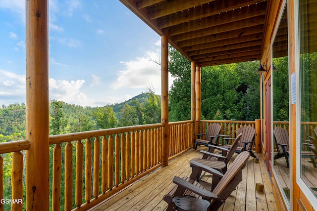 1854 Billard Way, Sevierville, TN 37876 - view of wooden terrace
