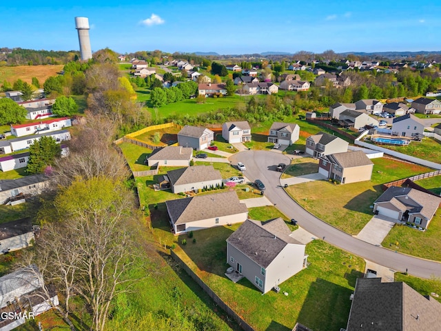 drone / aerial view featuring a residential view