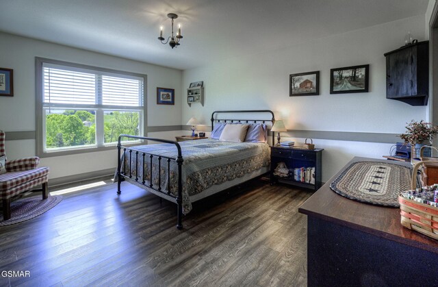 2045 Kings View Loop, Seymour, TN 37865 - bedroom featuring wood finished floors and a notable chandelier