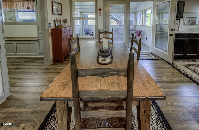 2045 Kings View Loop, Seymour, TN 37865 - dining area with a wealth of natural light and dark wood-type flooring