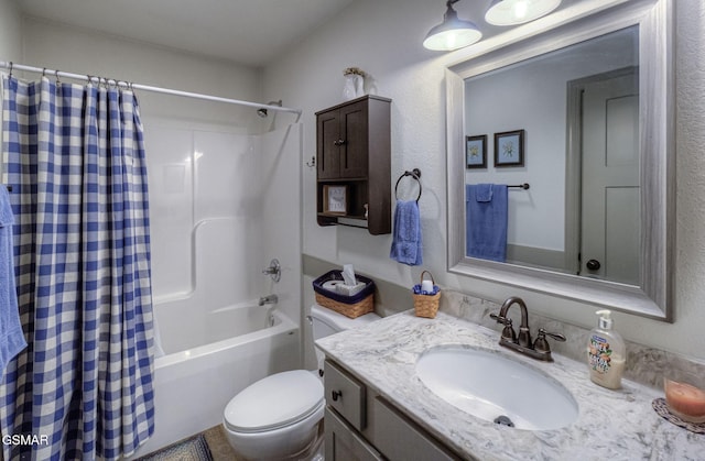 2045 Kings View Loop, Seymour, TN 37865 - full bathroom featuring toilet, vanity, and shower / bath combination with curtain