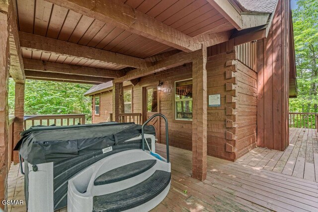 4372 Boogertown Rd Unit 1, Sevierville, TN 37876 - wooden deck with a grill