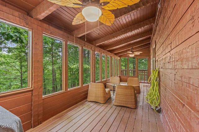 4372 Boogertown Rd Unit 1, Sevierville, TN 37876 - sunroom / solarium featuring ceiling fan and plenty of natural light