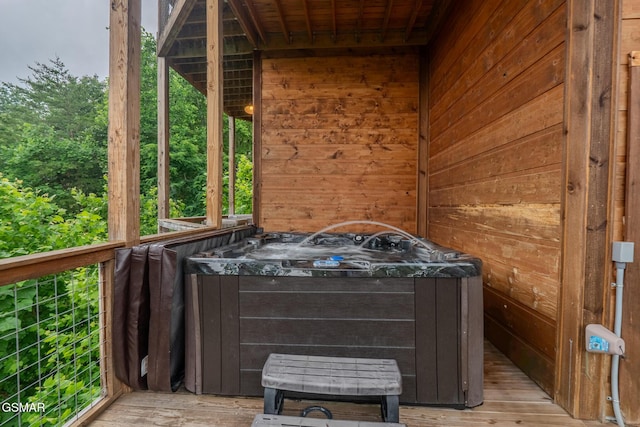 2414 Hackberry Dr, Sevierville, TN 37862 - deck with a hot tub