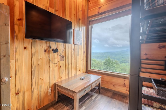 2414 Hackberry Dr, Sevierville, TN 37862 - detailed view of wood walls and wood finished floors