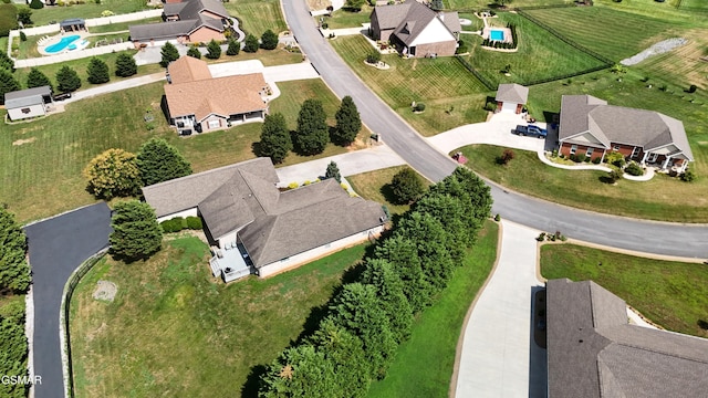 1018 Southwind Cir, Dandridge, TN 37725 - aerial overview of property's location with nearby suburban area