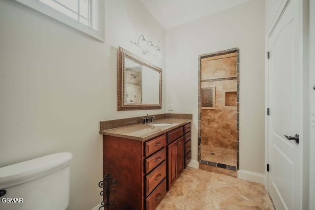 118 Luxury Ln, Dandridge, TN 37725 - full bath featuring vanity, toilet, a stall shower, and baseboards