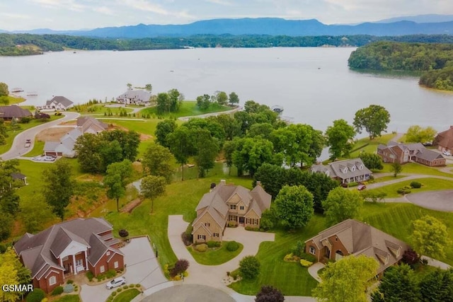 118 Luxury Ln, Dandridge, TN 37725 - aerial perspective of suburban area featuring a water and mountain view