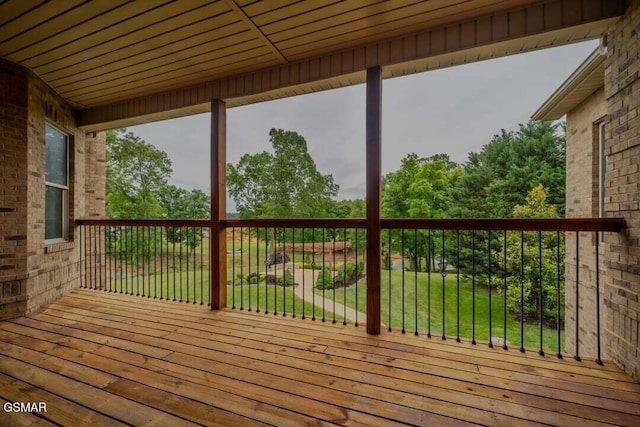 118 Luxury Ln, Dandridge, TN 37725 - wooden deck with a lawn