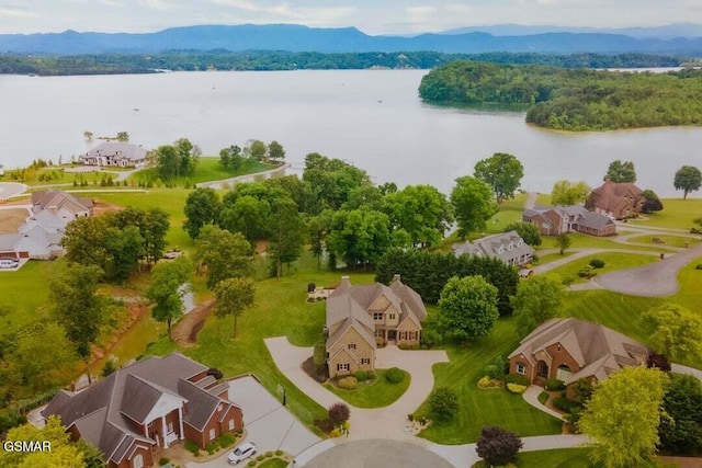 118 Luxury Ln, Dandridge, TN 37725 - aerial perspective of suburban area featuring a water and mountain view