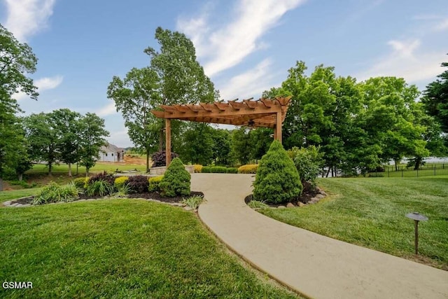 118 Luxury Ln, Dandridge, TN 37725 - view of home's community with a yard and a pergola