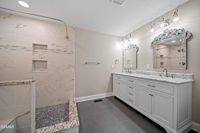 412 Apple Valley Rd, Sevierville, TN 37862 - full bathroom with walk in shower and double vanity