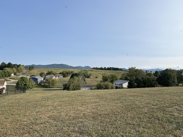 property view of mountains with a rural view