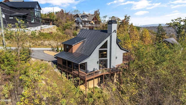 view of rear view of property