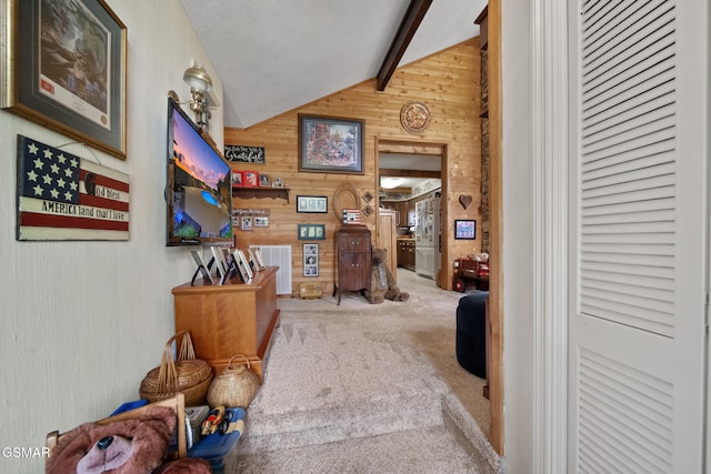 1505 Canterbury Ln, Sevierville, TN 37862 - hall with wooden walls and carpet flooring