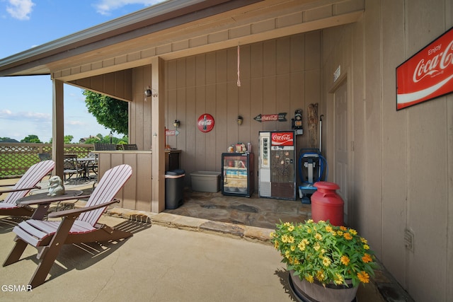 1505 Canterbury Ln, Sevierville, TN 37862 - view of patio / terrace with wine cooler