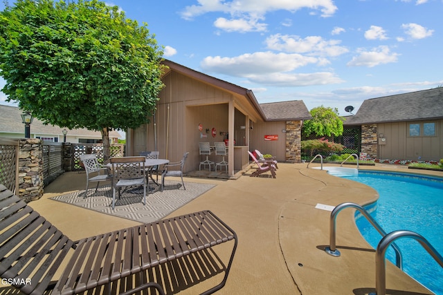1505 Canterbury Ln, Sevierville, TN 37862 - view of swimming pool with a patio area and outdoor dining space