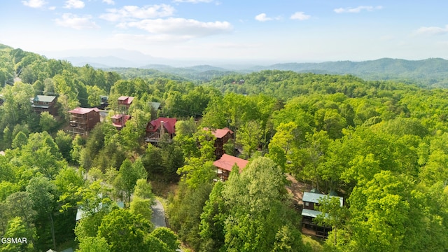 2126 Loafers Glory Way, Gatlinburg, TN 37738 - aerial view with a view of trees and a mountain view