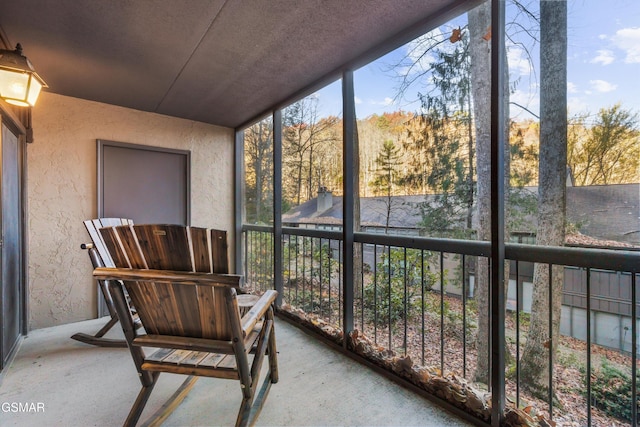 view of sunroom / solarium