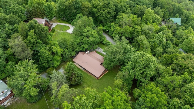 3114 Hatcher Top Rd, Sevierville, TN 37862 - aerial view of property's location featuring a heavily wooded area