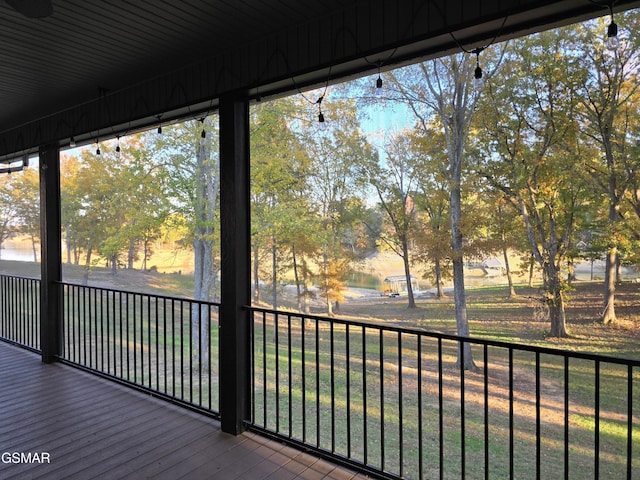 708 Lakeside Ct, Dandridge, TN 37725 - view of unfurnished sunroom